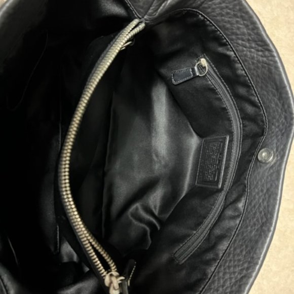 Coach Penelope Op Art Black & White Signature Shopper Purse - Picture 8 of 12